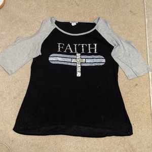 Faith cold-shoulder dress shirt